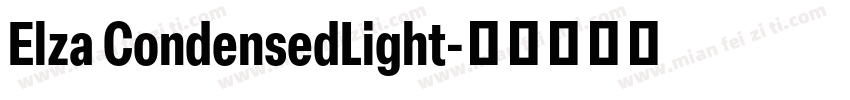 Elza CondensedLight字体转换